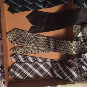 Men’s neckties, misc lot of 4, pre-owned, EUC